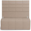 Ver imagem 1 de Kit Cabeceira Cama Box Queen 160cm com Calçadeira Roma W01 Linho Bege Escuro - Lyam