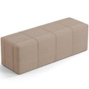 Ver imagem 4 de Kit Cabeceira Cama Box Queen 160cm com Calçadeira Roma W01 Linho Bege Escuro - Lyam