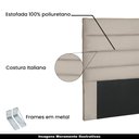 Ver imagem 3 de Cabeceira Decorativa 1,95M King Size Guess Suede Bege - Gran Belo