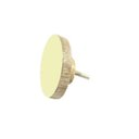 Ver imagem 1 de Puxador Madeira Redondo Pequeno Amarelo Claro A3xl3xc2,5cm - Besha