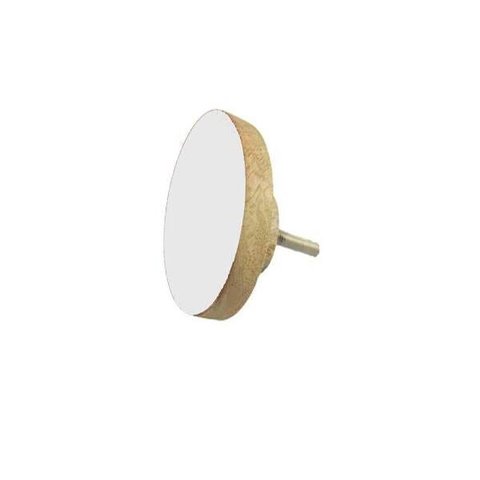 Puxador Madeira Redondo Medio Branco A3,7xl3,7xc2,5cm - Besha