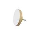 Ver imagem 1 de Puxador Madeira Redondo Medio Branco A3,7xl3,7xc2,5cm - Besha