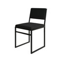 Ver imagem 2 de Kit 6 Cadeiras Industrial Isa Veludo Preto para Mesa Sala Cozinha Conforto - Preto