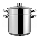 Ver imagem 3 de Espagueteira Brinox Savoy Aço Inox Indução Tampa Vidro 5 Litros