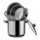 Ver imagem 4 de Espagueteira Brinox Savoy Aço Inox Indução Tampa Vidro 5 Litros