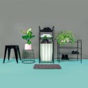 Ver mais imagens de Sapateira 4 Andares Preta Mor