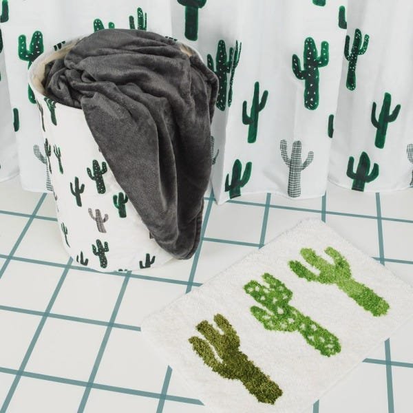 Tapete Cactus para Banheiro Recepção Varanda Mor - 5