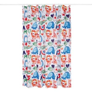 Cortina Para Box Banheiro Animais Mor
