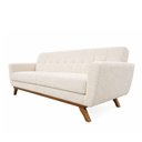 Ver imagem 5 de Sofá Linden 3 Lugares Fixo 230cm Off White Bouclé Fibra Sintética Sallar