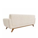 Ver imagem 6 de Sofá Linden 3 Lugares Fixo 230cm Off White Bouclé Fibra Sintética Sallar