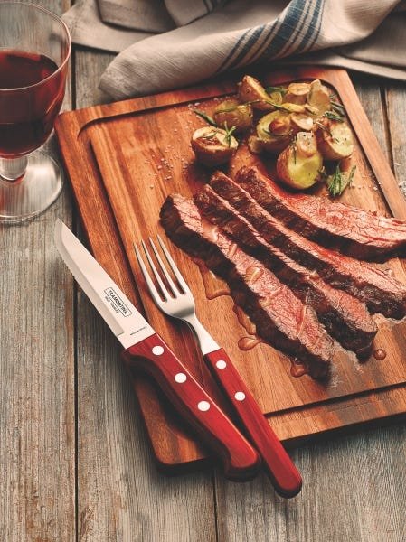 Kit Jogo de Talheres Churrasco e Pegador de carne Tramontina - 3