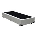 Ver imagem 3 de Cama Box Solteiro Colchão Mola Bonnel Belos Sonhos + Box Sintético 68x88x188:Branco
