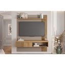 Ver imagem 1 de Painel Home P/ Tv até 65 Pol Jade Ripada 150x183cm Buriti/fendi - Caemmun