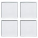 Ver imagem 1 de Jogo 4 Pratos Quadrados Rasos em Porcelana 16x16cm Americana Germer Branco