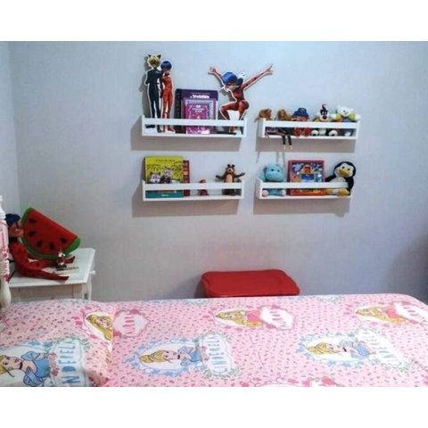 Prateleira Infantil - Kit 4 Peças de 45 cm de Comprimento