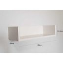 Ver imagem 2 de 2 Prateleiras para Livros em MDF Branco 60x20x11,5
