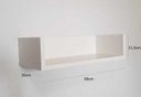Ver imagem 2 de 2 Prateleiras para Livros em MDF Branco 60x20x11,5
