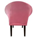 Ver imagem 3 de Kit 4 Cadeiras Sala de Estar Liz Veludo Rosa