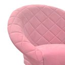 Ver imagem 4 de Kit 4 Cadeiras Sala de Estar Liz Veludo Rosa