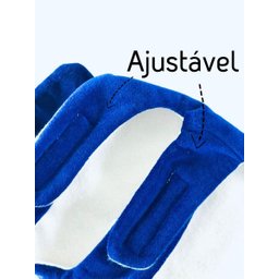 Roupa de Pet Capa Plush Lisa Azul Fabrica Pet Tamanho 00 - 4