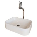 Ver imagem 1 de Cuba Pia Banheiro Oxford Torneira Dl08 Valvula Abs Branco Brilho