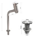 Ver imagem 4 de Cuba Pia Banheiro Oxford Torneira Dl08 Valvula Abs Branco Brilho