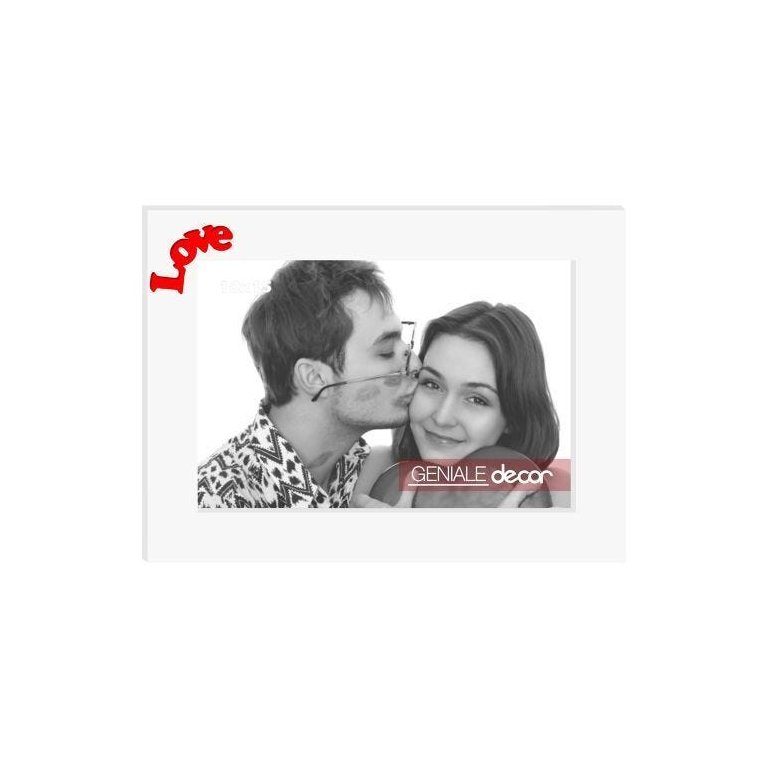 Porta Retrato Horizontal Branco 20x25 Love Gen 15
