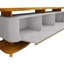 Ver imagem 6 de Rack para Sala de Estar Tv 75 Pol Orgânico Maui B02 Naturalle Off White - Lyam Decor