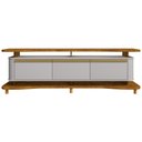 Ver imagem 4 de Rack para Sala de Estar Tv 75 Pol Orgânico Maui B02 Naturalle Off White - Lyam Decor