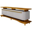Ver imagem 5 de Rack para Sala de Estar Tv 75 Pol Orgânico Maui B02 Naturalle Off White - Lyam Decor