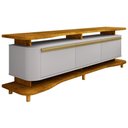 Ver imagem 3 de Rack para Sala de Estar Tv 75 Pol Orgânico Maui B02 Naturalle Off White - Lyam Decor