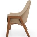 Ver imagem 2 de Poltrona Decorativa Sakura L02 Linho Bege Escuro - Lyam Decor