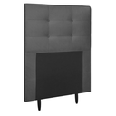 Ver imagem 1 de Cabeceira Estofada Cama Solteiro 90 cm Suede Cinza
