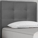 Ver imagem 5 de Cabeceira Estofada Cama Solteiro 90 cm Suede Cinza