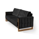 Ver imagem 2 de Sofá Lottus 170cm Veludo Premium Conforto e Design Moderno:preto