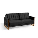 Ver imagem 3 de Sofá Lottus 170cm Veludo Premium Conforto e Design Moderno:preto
