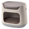 CAMA PUFF BUNKBED PET COM ALMOFADA E TRANSPORTE CURVER BEGE - 1