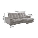 Ver imagem 6 de Sofá Dublin 02 Módulos de 120cm Br25cm Meu Sofá Online