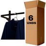 Caixa com 6 Cabideiros 90cm Smart Black - 1
