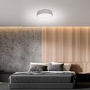 Ver imagem 2 de LUMINÁRIA PLAFON MOON PEQ 30CM 2 LAMP E27 CAMURÇA - 1106 PEQ CAM