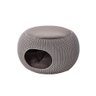 Cama Puff Cozy Pet com Almofada Knit Curver Bege - 1
