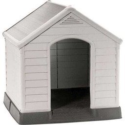 Casinha para Cachorro Grande Plástico Cinza Sandy Curver - 1