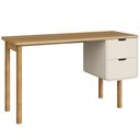 Ver imagem 7 de Mesa Escrivaninha Orgânica Home Office 2 Gavetas Flex 136cm Nordic A03 Hanover Off White Roble - Lya