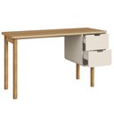 Ver mais imagens de Mesa Escrivaninha Orgânica Home Office 2 Gavetas Flex 136cm Nordic A03 Hanover Off White Roble - Lya