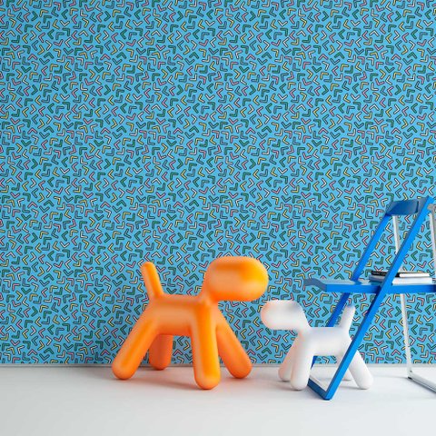 Papel de Parede Memphis 3 Arte Destaque 2,50 Metros