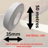 Fita de Borda Abs Branca Tx Fosca 35mm X 2mm X 50m para Moveis Acabamento Mdf - 3