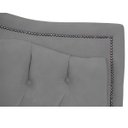 Ver imagem 3 de Cabeceira Casal Estofada para Cama Box Maitê Veludo Cinza