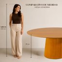 Ver imagem 4 de Mesa de Jantar Oval Organica Genebra Madeira Cinamomo 2,5cm Nozes 1.40x0,9