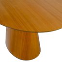 Ver imagem 7 de Mesa de Jantar Oval Organica Genebra Madeira Cinamomo 2,5cm Nozes 1.40x0,9