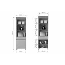 Ver imagem 3 de Paneleiro Cozinha Nesher Realeza 1 Porta 1 Gaveta 65cm Carvalho/greice